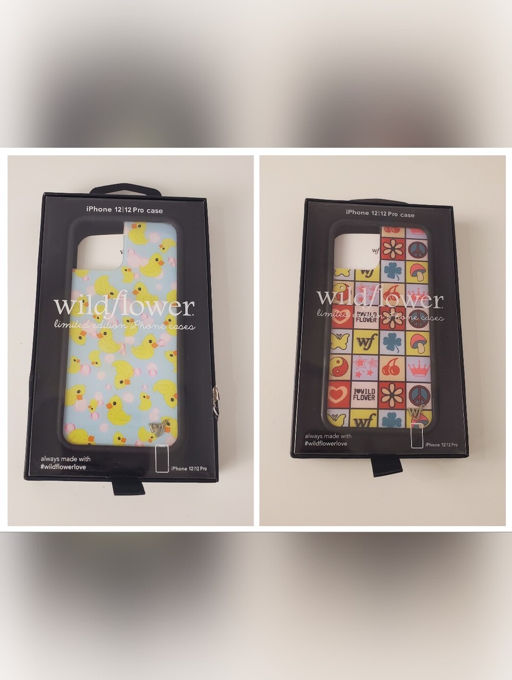 Wildflower What The Duck iPhone  12/12 Pro Case & Wildflower Lucky Bundle